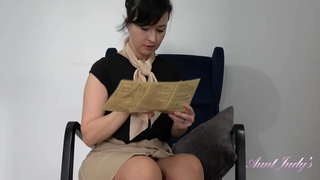 Velika Sinica MILF let attendant Wanilianna - Upskirt, Hlačke in Nogavice