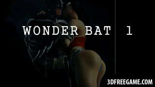 3D కార్టూన్ వండర్ వుమన్ కాక్ సక్స్ మరియు ఇబ్బంది పెట్టాడు గెట్స్