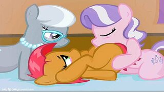 PONY PORN... Rinbow Offendas, Fluttershy, Crepusculum Scintillula, Applebloom.