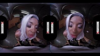 VR Cosplay X Jasmim Webb Lábios da Buceta Envolvido em Torno de Seu Pau