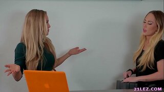 Lesbian Agent erauskoum caught by a sexy spy