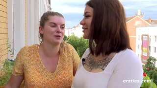 Naughty Amateur lesbians make it throughout the house 